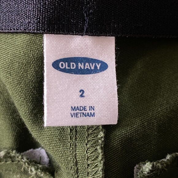 Old Navy Wow Green High-Waisted Super Skinny Ankle Pants Women's Size 2 - Picture 3 of 7